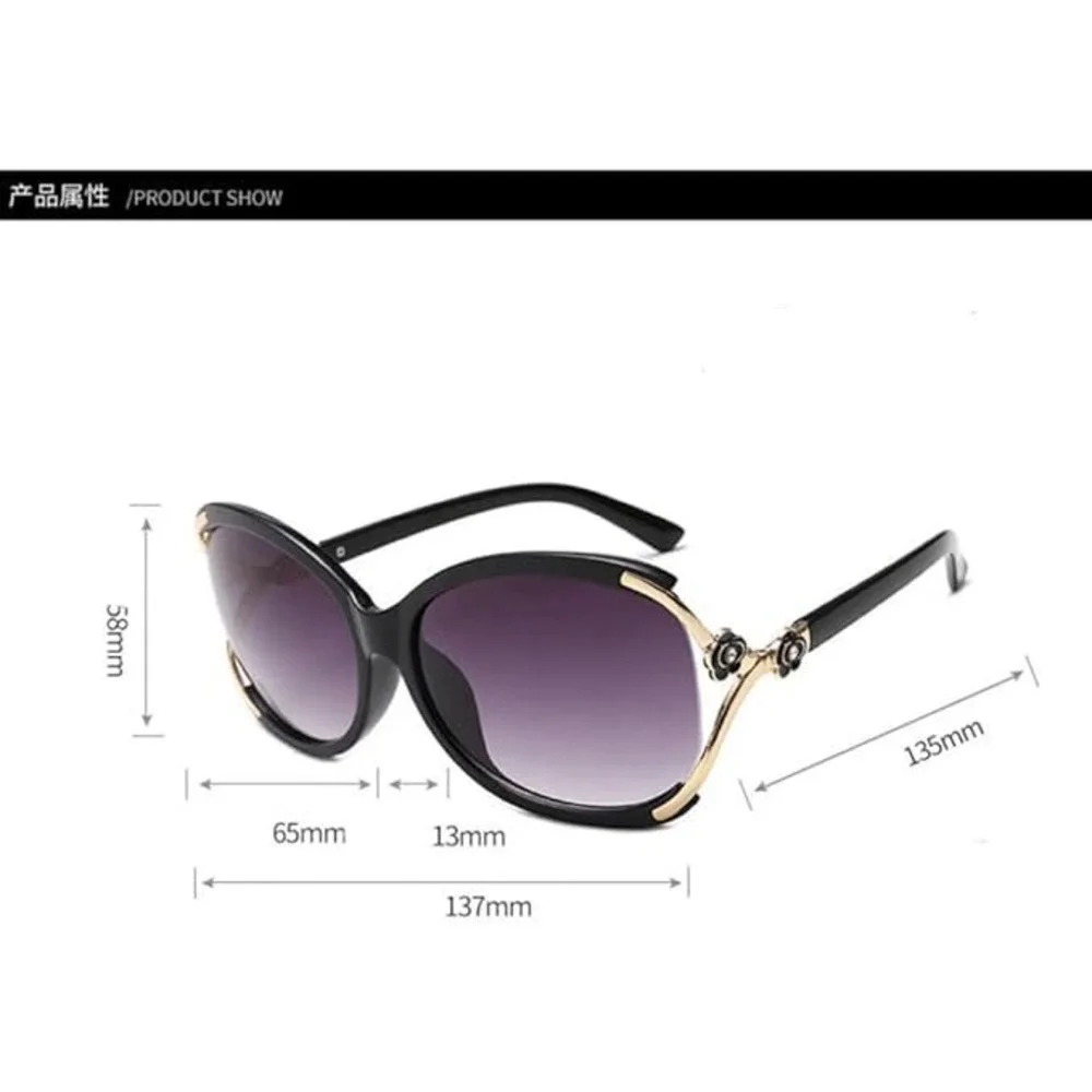 Sunglasses for Women‎ Cut Big Frame UV Protection Glasses Lentes Gafas Mujeres